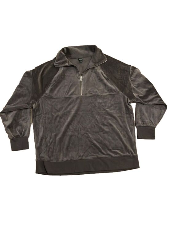wild fable Tops - Wild Fable Quarter Zip Velour Tunic Sweatshirt